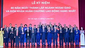 General Secretary To Lam and other leaders, former leaders of the Party and State and delegates attend a ceremony to mark the diplomatic sector’s 80th founding anniversary.