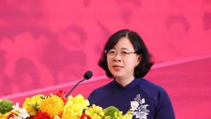 Bui Thi Minh Hoai, Politburo Member, Secretary of the Ha Noi Party Committee and Head of the Ha Noi City National Assembly Delegation.