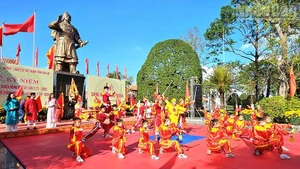 A cultural performance is held to welcome the event.