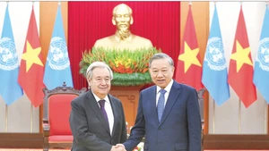 General Secretary To Lam receives United Nations Secretary-General Antonio Guterres at the Party Central Headquarters, October 25, 2025. (Photo: DANG KHOA)