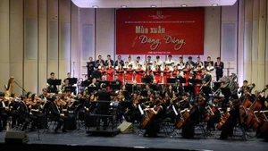 The elaborately staged programme.