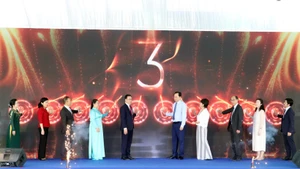 The inauguration and opening ceremony of the first Japanese Professional Skills College in the Mekong Delta held in My Xuyen ward, Can Tho city. (Photo: VNA)