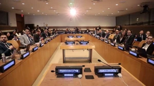 Delegates attend an event on honouring multilateralism for a safe digital future held in Ha Noi on September 22, 2025. (Photo: VNA)