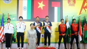 Viet Nam claims first place overall at the 2025 Asian Muay Thai Championships. (Photo: VNA)