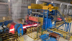 Steel production line at the Hoa Phat Dung Quat Iron and Steel Integrated Complex (Quang Ngai). (Photo: MINH DUNG)