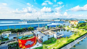 A corner of Nam Cau Kien Industrial Park.