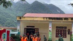 The Thiet Ong pre-school in Thanh Hoa province affected by recent flooding (Photo: VNA)