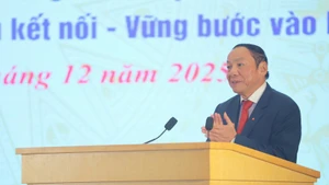 Minister of Culture, Sports and Tourism Nguyen Van Hung speaks at the 2025 summary conference of the sector. (Photo courtesy of the Ministry of Culture, Sports and Tourism)