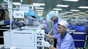 EVA Precision Industrial Co., Ltd., a Hong Kong (China)-invested enterprise based in the VSIP Hai Phong industrial and urban complex, specialises in manufacturing electronic components for office equipment. (Photo: VNA)