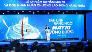 Prime Minister Pham Minh Chinh addresses the ceremony. (Photo: VNA)