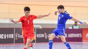 Viet Nam’s national futsal team enjoys an emotional opening match at the AFC Futsal Asian Cup 2026, coming from behind to defeat Kuwait 5–4. (Photo: Viet Nam Football Federation)