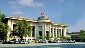 Headquarters of the State Bank of Viet Nam in Ha Noi.