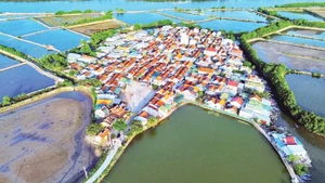 The ancient village of Ha Lien, as viewed from above. (Photo: VAN GIANG)