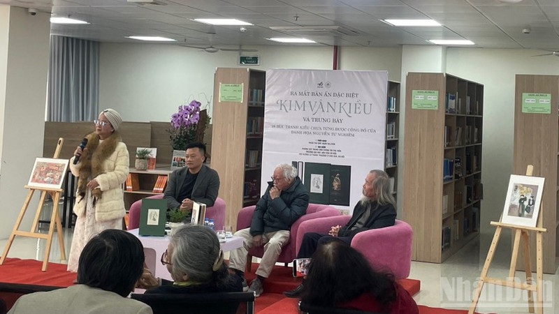 Nguyen Thu Giang, painter Nguyen Tu Nghiem’s wife, spoke about the artist and his Kieu paintings.