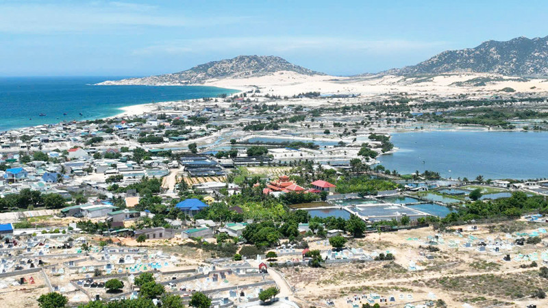The planned site for the Ninh Thuan 1 Nuclear Power Plant. (Photo: Nhan Dan Newspaper)