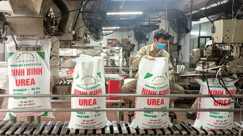 Urea production at Ninh Binh Nitrogen Fertiliser One Member Limited Liability Company.