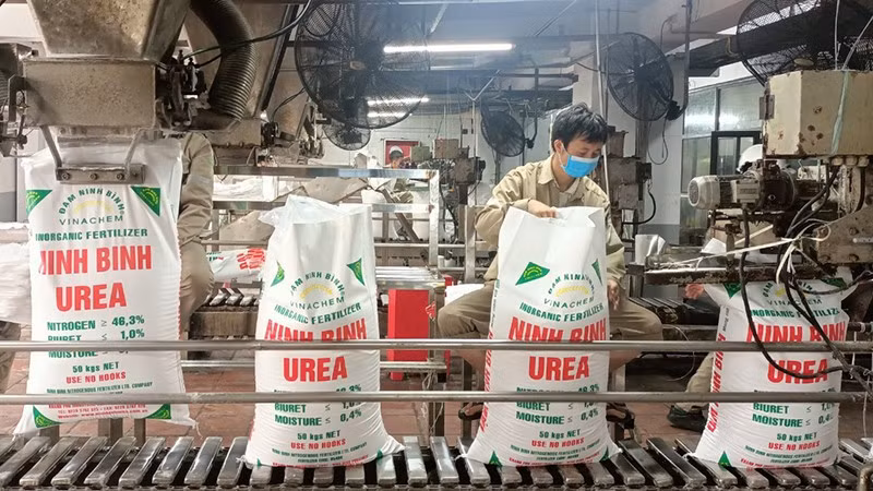 Urea production at Ninh Binh Nitrogen Fertiliser One Member Limited Liability Company.