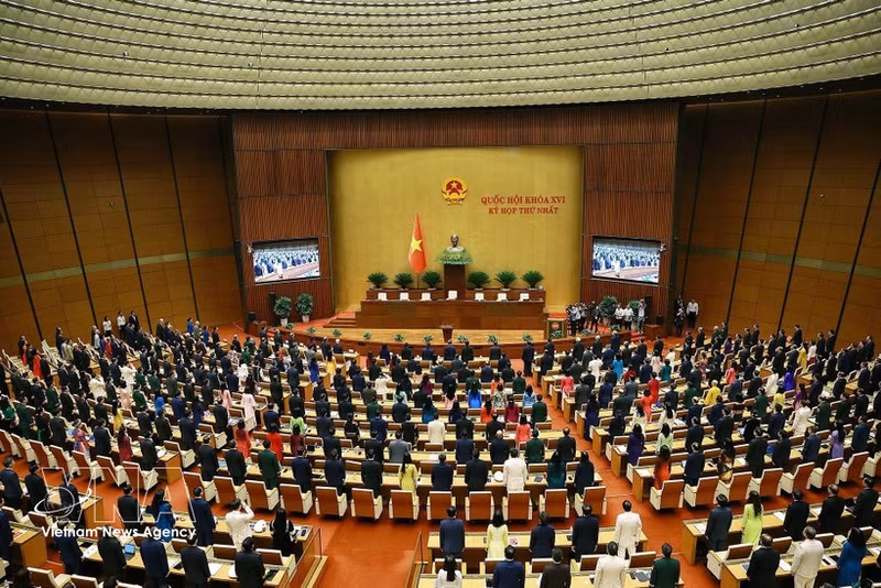 The opening ceremony of the first session of the newly-elected 16th National Assembly. (Photo: VNA)