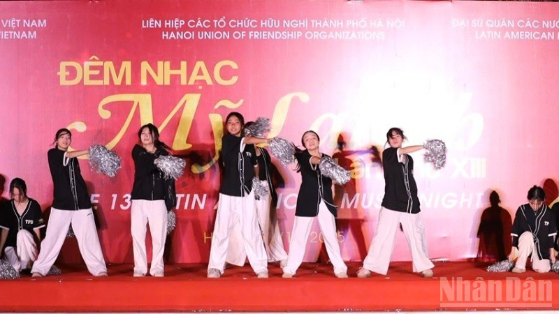 A performance staged at the music night.