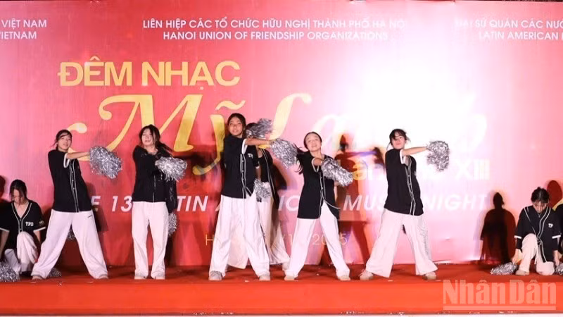 A performance staged at the music night.