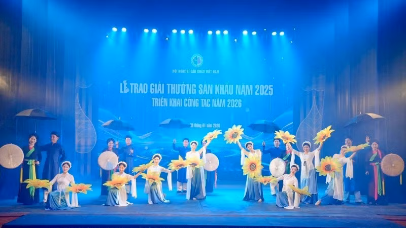 A performance at the ceremony.