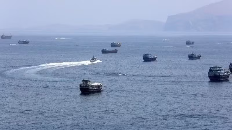 A view of the Strait of Hormuz on June 20, 2026. (Photo: XINHUA/VNA)
