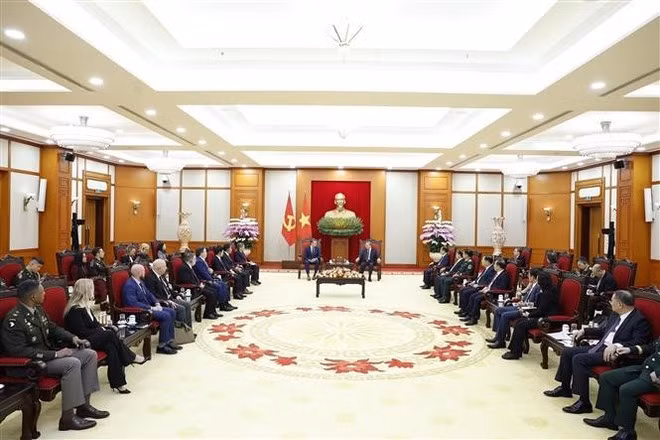 At the reception (Photo: VNA)