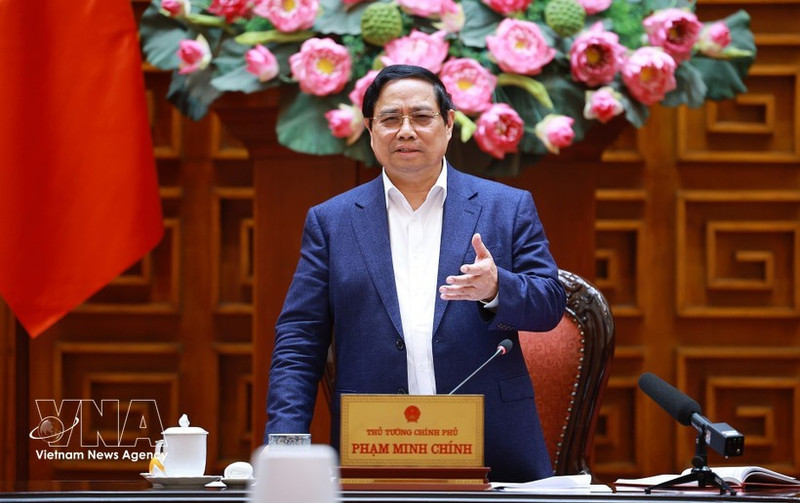 Prime Minister Pham Minh Chinh speaks at a meeting with ministries, agencies and the energy security task force in Ha Noi on March 10, 2026. (Photo: VNA)