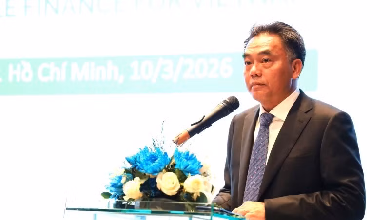Nguyen Loc Ha, Permanent Vice Chairman of the Ho Chi Minh City People’s Committee, speaks at the forum. (Photo: ITPC)