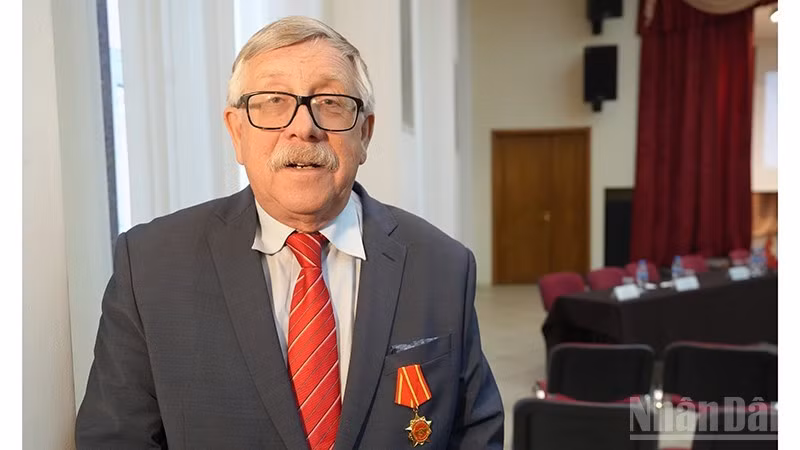 Dr Petr Tsvetov, Senior Research Fellow at the Viet Nam and ASEAN Studies Centre under the Institute of China and Contemporary Asia, Russian Academy of Sciences. (Photo: XUAN HUNG)