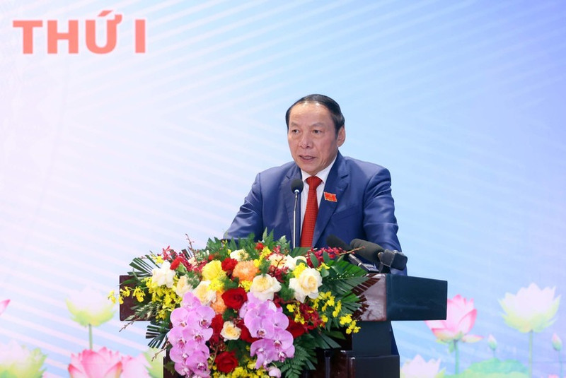 Minister of Culture, Sports and Tourism Nguyen Van Hung at the press conference in Ha Noi on October 13 (Photo: VNA)