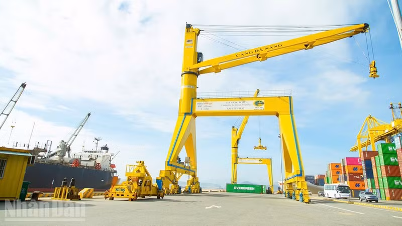 Da Nang Port is a key gateway for trade in the central region.