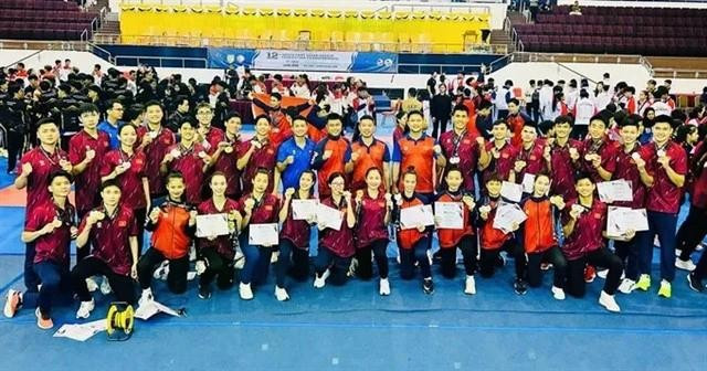 Viet Nam top the medal tally at the Southeast Asian Karate Championship. (Photo: KARATEVN)