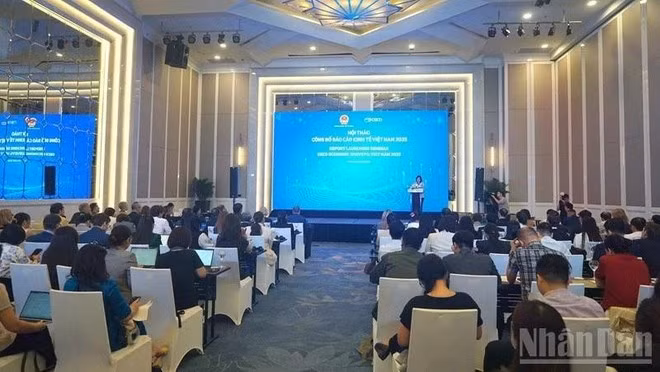 An overview of the report launching seminar (Photo: nhandan.vn)