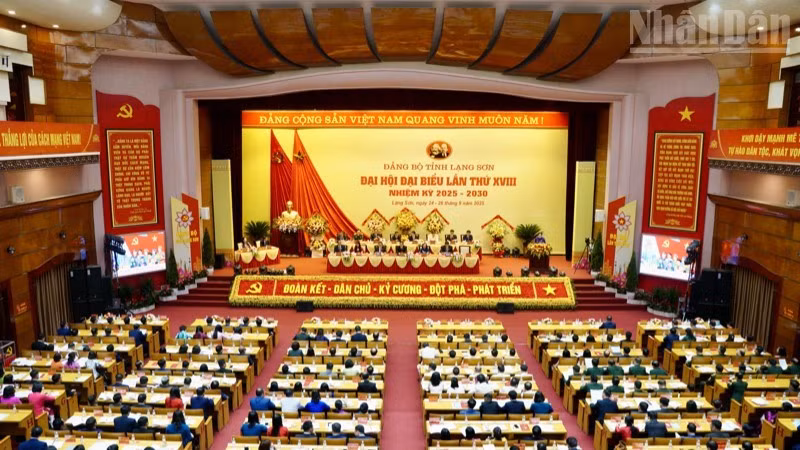 An overview of the preparatory session of the 18th Lang Son Provincial Party Congress (2025–2030 term).