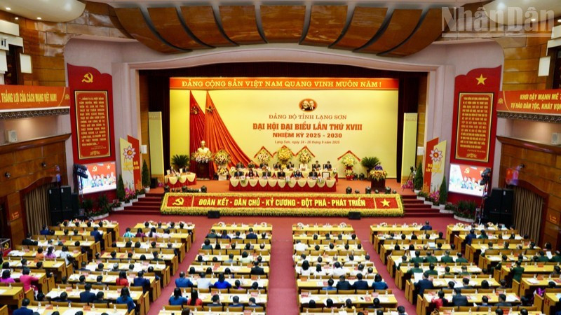 An overview of the preparatory session of the 18th Lang Son Provincial Party Congress (2025–2030 term).