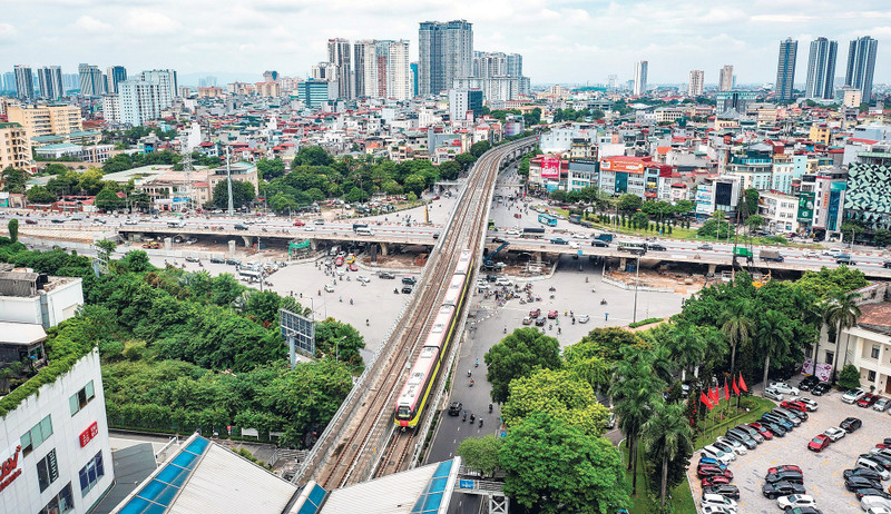 The urban railway (metro) system has become a new symbol of modernity in the development of Ha Noi