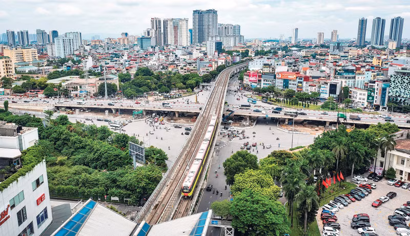 The urban railway (metro) system has become a new symbol of modernity in the development of Ha Noi
