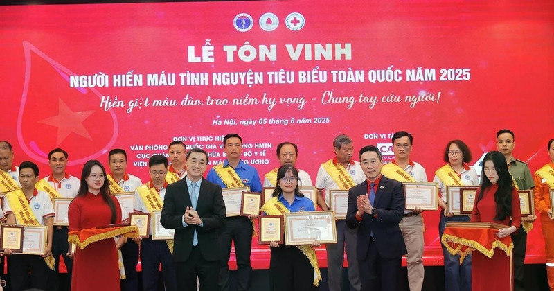 Blood donors honoured for lifesaving contributions