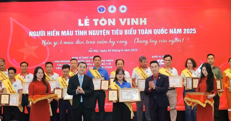 Blood donors honoured for lifesaving contributions