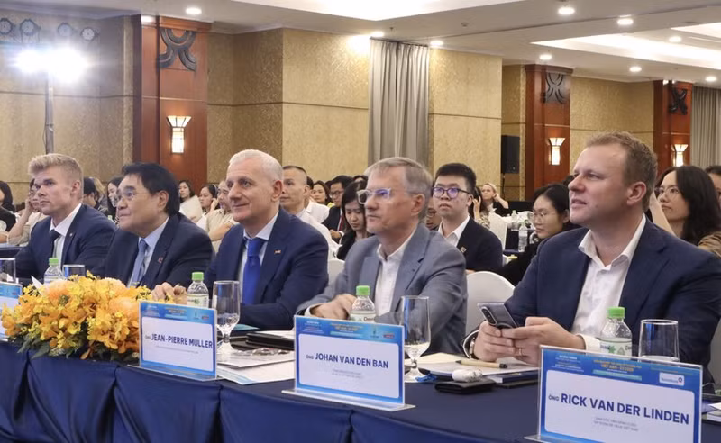 Participants in the Viet Nam – EU Economic and Trade Cooperation Forum 2025 in HCM City on October 17 (Photo: VNA)