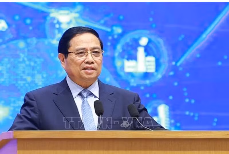 Prime Minister Pham Minh Chinh addressing the forum (Photo: VNA)