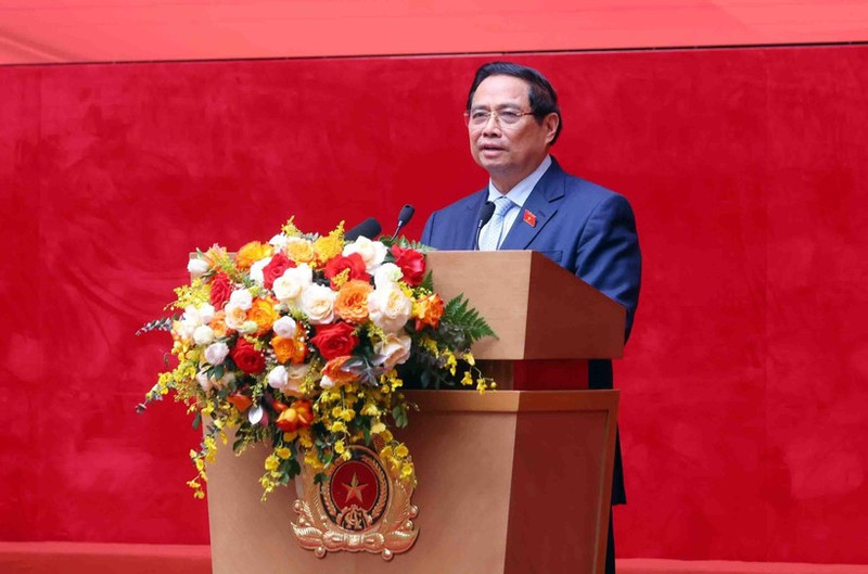 Prime Minister Pham Minh Chinh addressing the conference (Photo: VNA)
