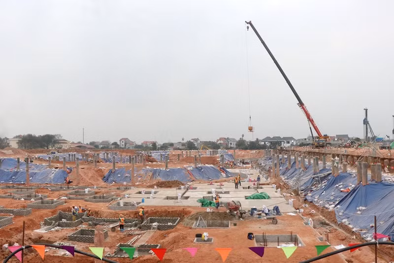 Construction items at Gia Binh International Airport are being accelerated. (Photo: AN TRAN)