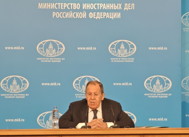 Russian Foreign Minister Sergey Lavrov speaks at the press conference on January 20, 2026 to review the Russian Ministry of Foreign Affairs’ diplomatic activities in 2025. (Photo: VNA)