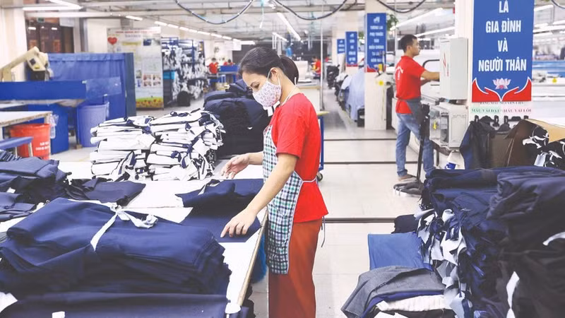 Production of export goods at May 10 Corporation. (Photo: DANG ANH)