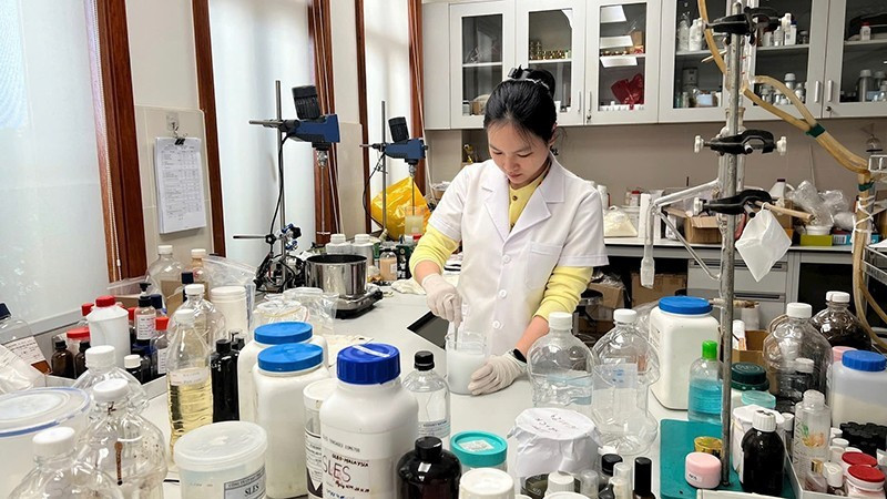 Research activities at Sao Thai Duong Company. (Photo: DUC TUNG)