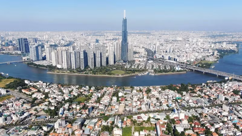 A modern urban area in the city centre. (Photo: THE ANH)
