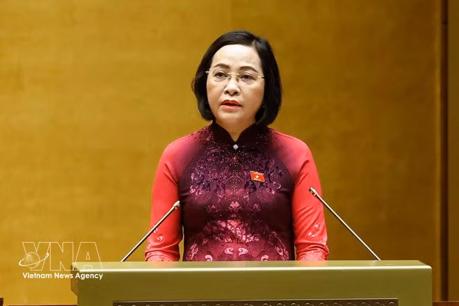 NA Vice Chairwoman Nguyen Thi Thanh, a member of the National Election Council (Photo: VNA)