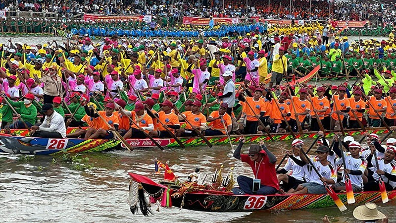 Can Tho holds the record as the location with the largest number of Ngo boats participating in races. (Photo: nhandan.vn)